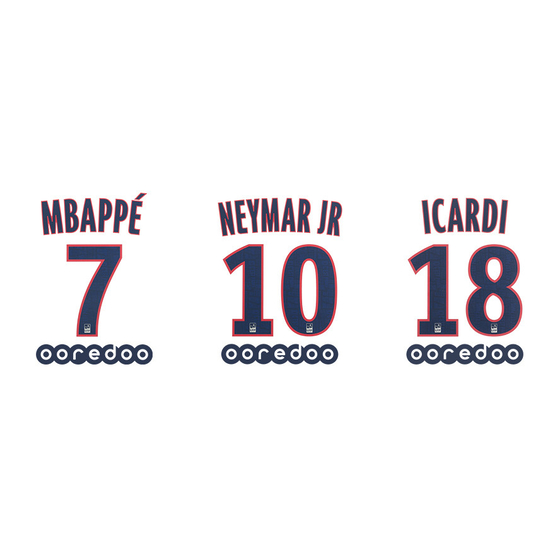 2019-20 Paris Saint-Germain Third Name Set
