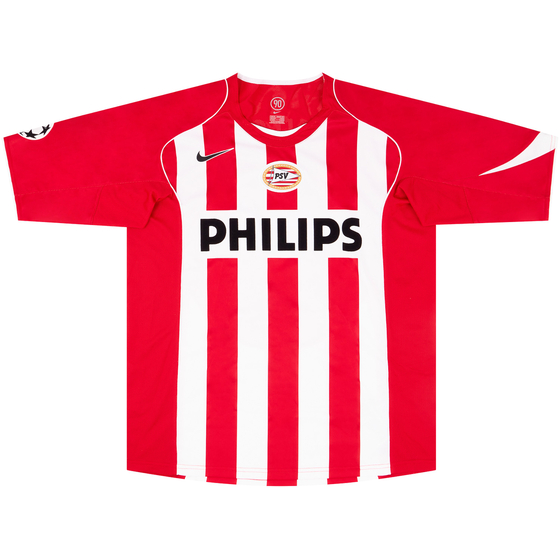 2004-06 PSV Match Issue Champions League Home Shirt Sibon #35
