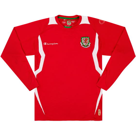 2008-10 Wales Home L/S Shirt - 6/10 - (S)