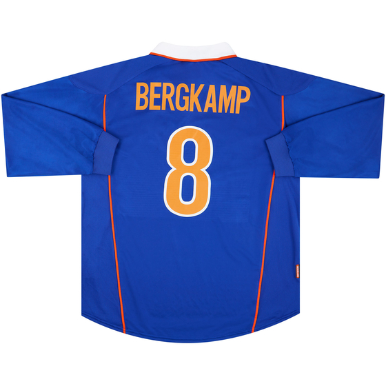 1998-00 Netherlands Away L/S Shirt Bergkamp #8 XL