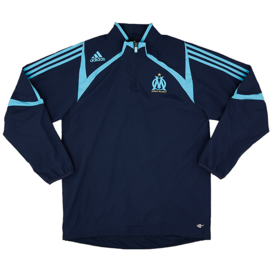 2007-08 Olympique Marseille adidas 1/4 Zip Track Jacket - 8/10 - (M)