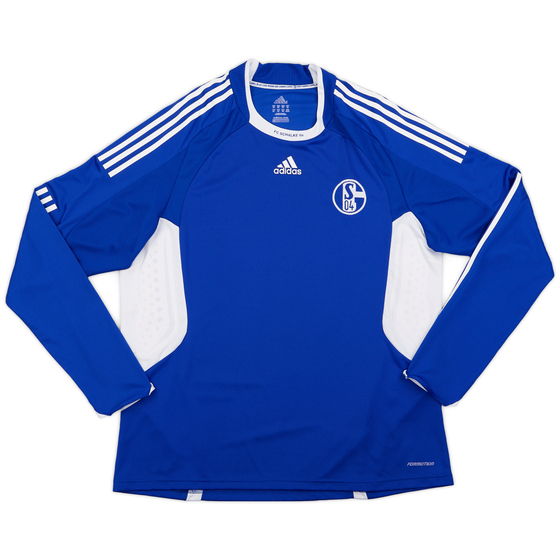 2008-09 Schalke Player Issue L/S Home Shirt - 8/10 - (XXL)