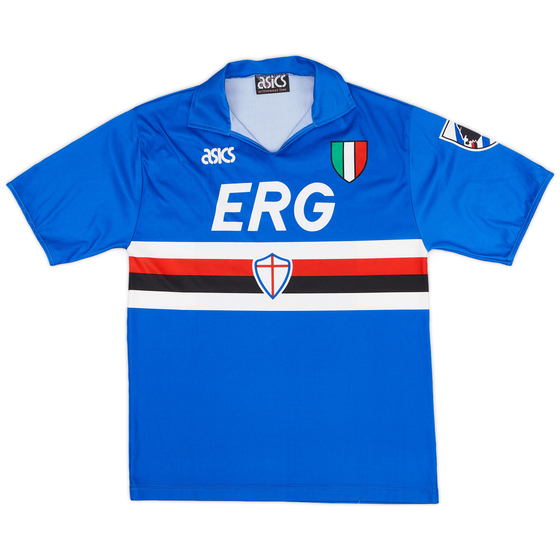 1991-92 Sampdoria Home Shirt - 9/10 - (S)