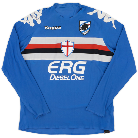 2005-06 Sampdoria Player Issue European Home L/S Shirt - 5/10 - (L)