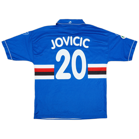 1999-00 Sampdoria Home Shirt Jovicic #20 - 9/10 - (XXL)