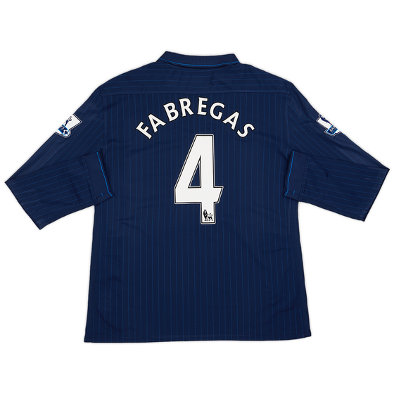 2009-10 Arsenal Player Issue Away L/S Shirt Fabregas #4 - 7/10 - (XXL)