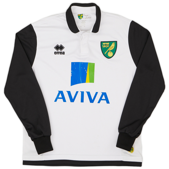 2013-14 Norwich Away L/S Shirt - 6/10 - (S)