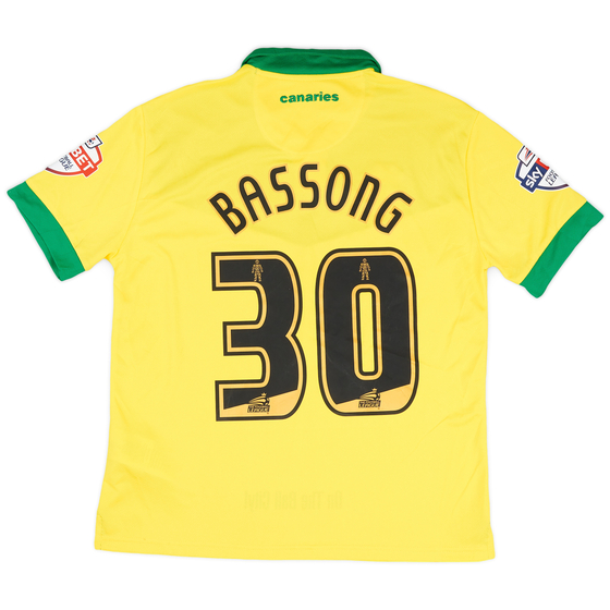 2014-15 Norwich Home Shirt Bassong #30 - 9/10 - (S)