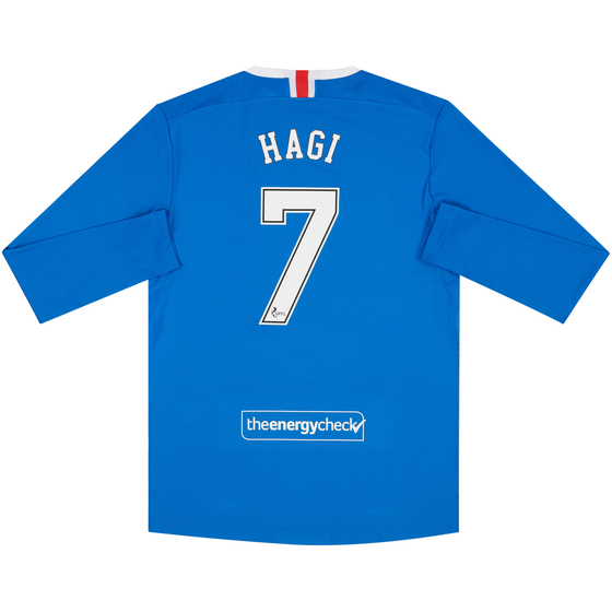 2020-21 Rangers Player Issue Pro Home L/S Shirt Hagi #7