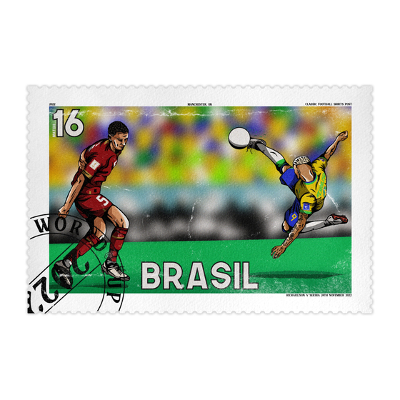 Richarlison Bicycle Kick 2022 World Cup Stamp A3 Print/Poster