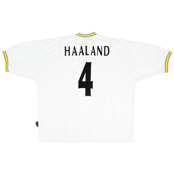 1996-98 Leeds United Home Shirt Haaland #4 - 9/10 - (XXL)