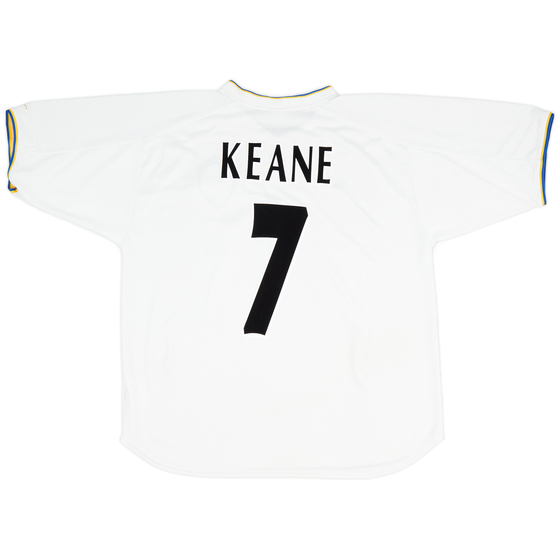 2000-02 Leeds United Home Shirt Keane #7 - 8/10 - (L)