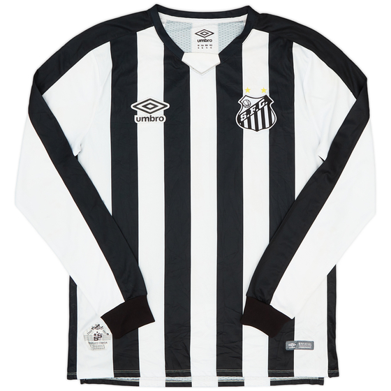 2019-20 Santos Away L/S Shirt - 6/10 - (XL)