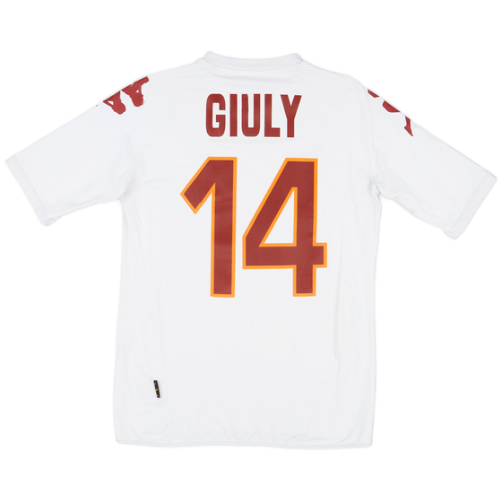 2007-08 Roma Away Shirt Giuly #14 - 7/10 - (L)
