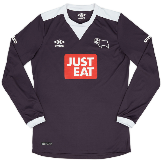 2015-16 Derby County Away L/S Shirt - 9/10 - (S)