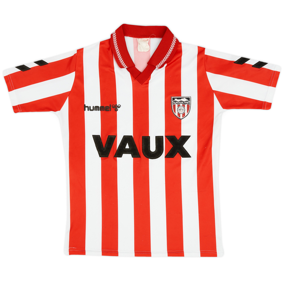 1991-94 Sunderland Home Shirt - 8/10 - (Y)