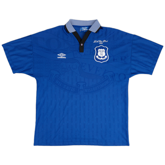 1995-97 Everton 'FA Cup Final' Home Shirt - 8/10 - (XL)