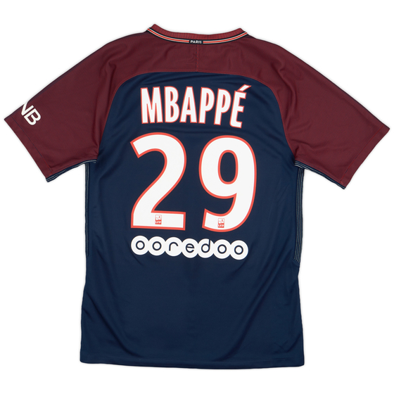 2017-18 Paris Saint-Germain Home Shirt Mbappe #29 - 8/10 - (S)