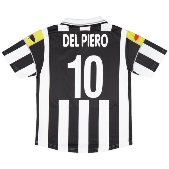 2000-01 Juventus Home Shirt Del Piero #10 - 8/10 - (L)