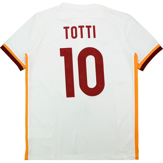 2015-16 Roma Away Shirt Totti #10 - NEW - KIDS
