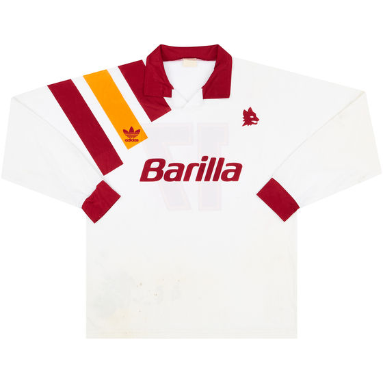 1993-94 Roma Match Issue Away L/S Shirt #17