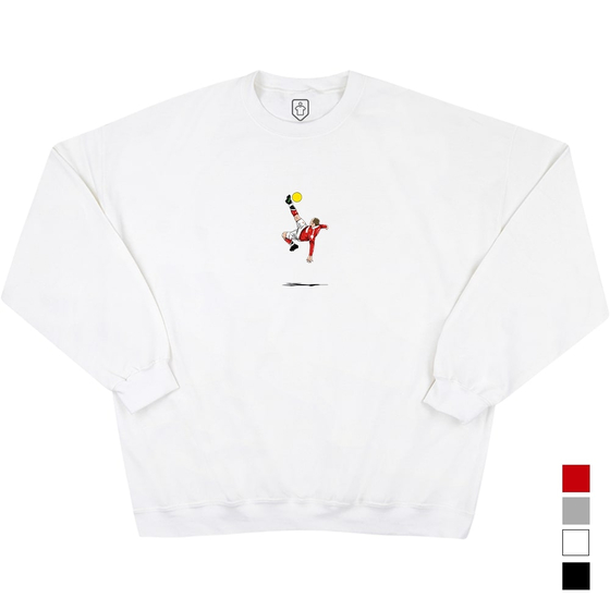 Wayne Rooney Bicycle Kick Manchester United Graphic Sweat Top