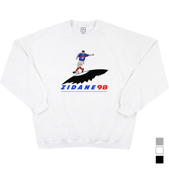 Zinedine Zidane France 1998 Logo Graphic Sweat Top
