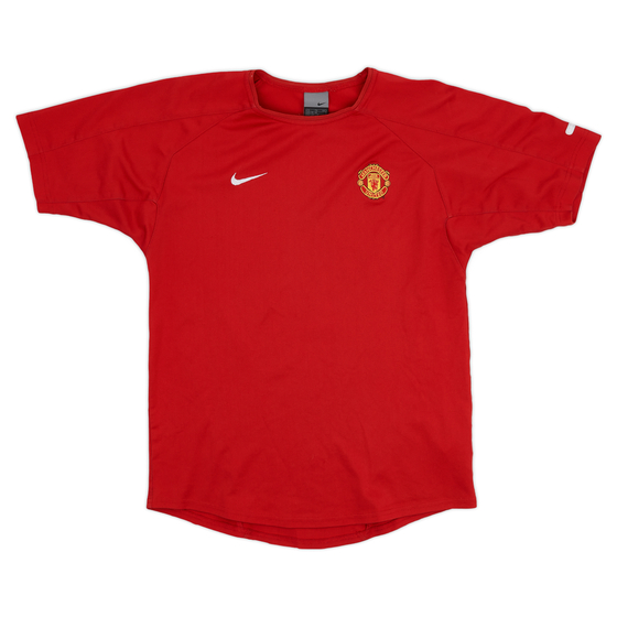 2002-03 Manchester United Nike Training Shirt - 7/10 - (XL.Boys)