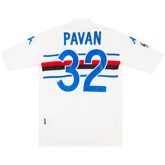 2004-05 Sampdoria Match Issue Away Shirt Pavan #32