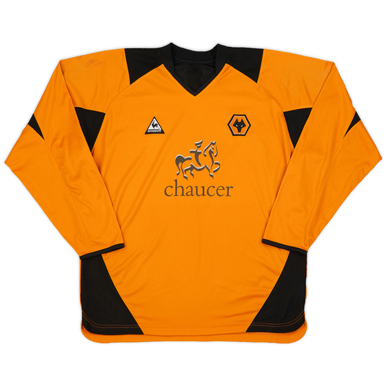 2004-05 Wolves Home L/S Shirt - 6/10 - (XL)