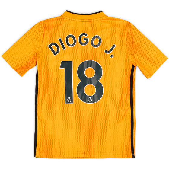 2019-20 Wolves Home Shirt Diogo J. #18 - 8/10 - (S.Boys)