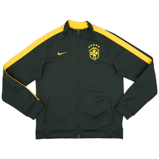 2014-15 Brazil Nike Track Jacket - 9/10 - (XL.Boys)
