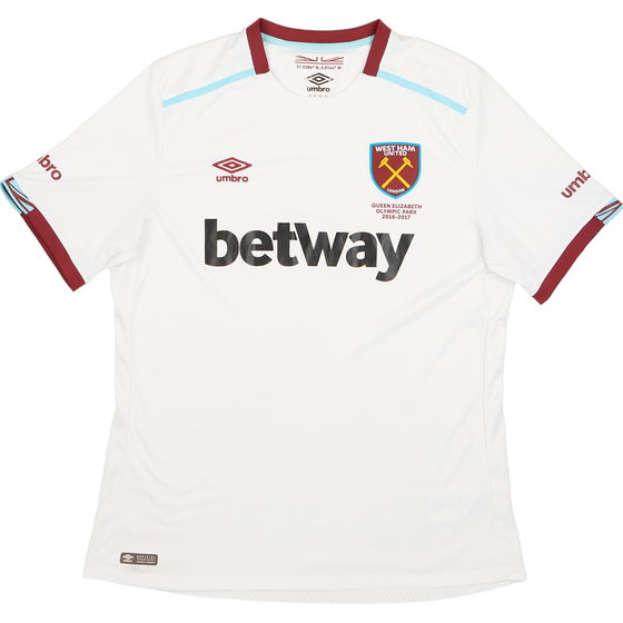 2016-17 West Ham Away Shirt - 8/10 - (XL)