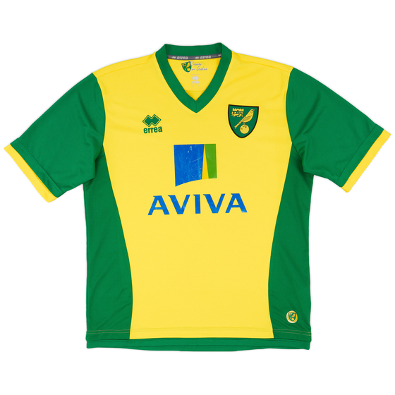 2013-14 Norwich Home Shirt - 5/10 - (L)