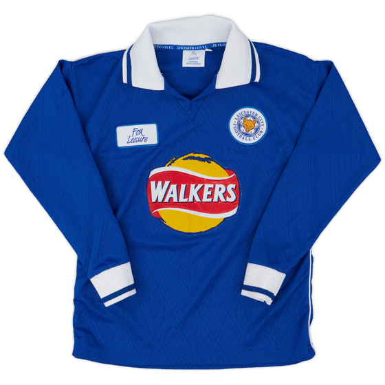 1998-00 Leicester Home L/S Shirt #16 - 9/10 - (M.Boys)