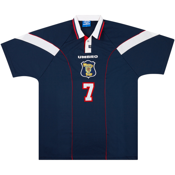 1996-98 Scotland Match Issue Home Shirt #7 (Gallacher)