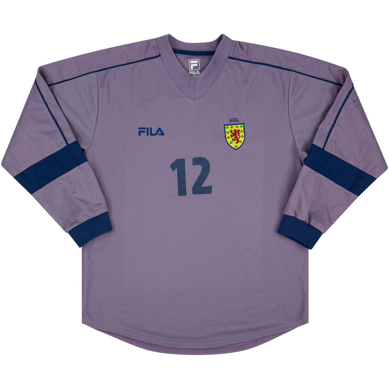 2001-02 Scotland Match Issue GK Shirt #12