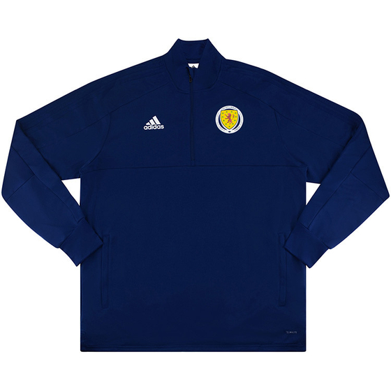 2017-18 Scotland Player Issue 1/2 Zip Training Top (Excellent)