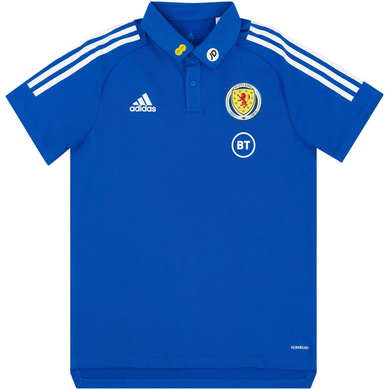 2020-21 Scotland Player Worn Polo T-Shirt (Very Good)