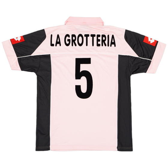2002-03 Palermo Home Shirt La Grotteria #5 - 7/10 - (XL)