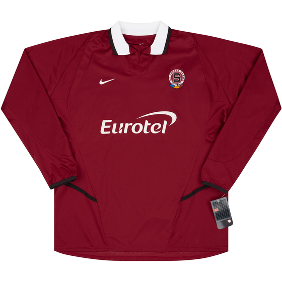 2003-04 Sparta Prague Player Issue Home L/S Shirt (XL)