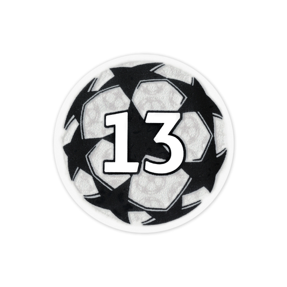 2021-22 UEFA Champions League 13 Times Winners Player Issue Badge of Honour Patch