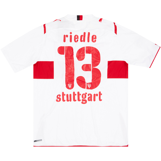2009-10 Stuttgart II Match Issue Home Shirt Riedle #13