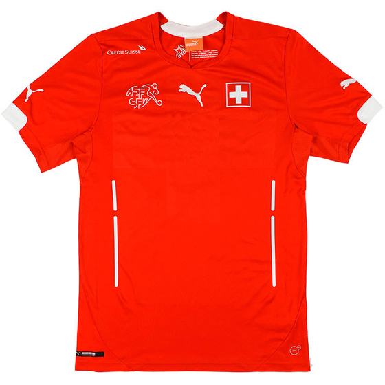 2014-15 Switzerland Player Issue Home Shirt (PRO Fit) - 8/10 - (S)