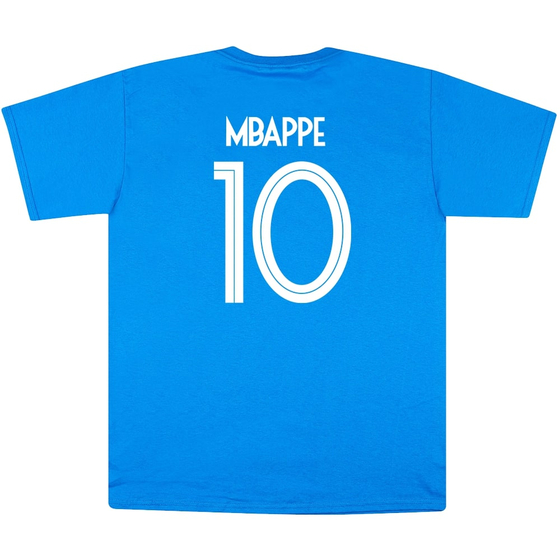 Kylian Mbappé #10 2018 France Blue Graphic Tee