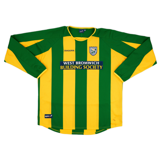 2003-04 West Brom Away L/S Shirt - 5/10 - (XL)