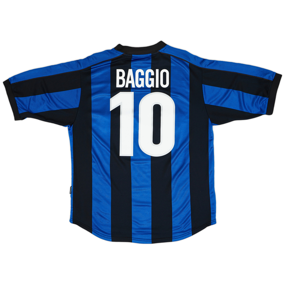 1999-00 Inter Milan Home Shirt Baggio #10 - 8/10 - (L)