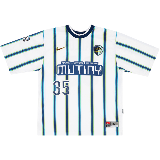 1999 Tampa Bay Mutiny Match Issue Away Shirt Yallop #35