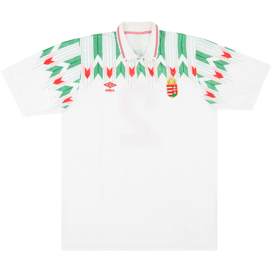 1993 Hungary Match Issue Away Shirt #2 (Telek) v Ireland
