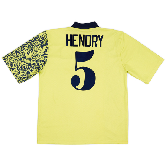 1996-97 Blackburn Away Shirt Hendry #5 - 8/10 - (L)